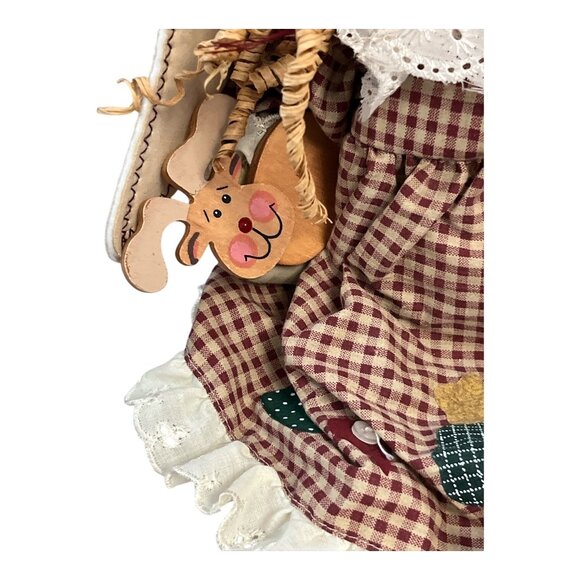 Quilted Treasures 16” Musical Angel Doll HBD0482 Light-Up Ornament (Not Working) - Picture 3 of 8